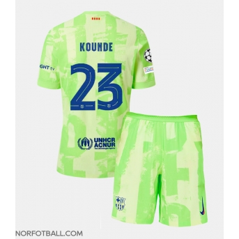 Billige Fotballdrakt Barcelona Jules Kounde #23 Replika Tredjedraktsett Barn 2024-25 Kortermet (med bukser)